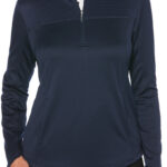 Callaway Women’s Ottoman Fleece Pullover in Peacoat