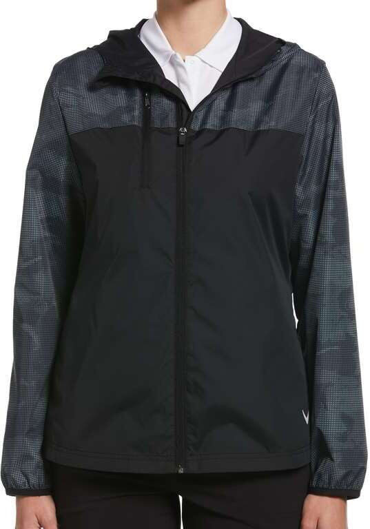 Callaway Women's Packable Wind Jacket in Caviar