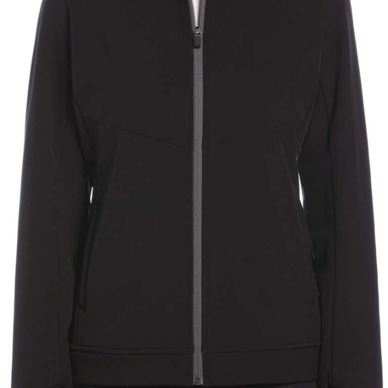 Callaway Women's Soft Shell Full-Zip Jacket in Black