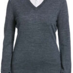 Callaway Women’s V-Neck Sweater in Steel Heather
