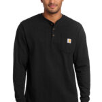 Carhartt Long Sleeve Henley T-Shirt in Black