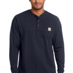 Carhartt Long Sleeve Henley T-Shirt in Navy