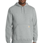 Carhartt Midweight Hooded Logo Sweatshirt in Heather Grey