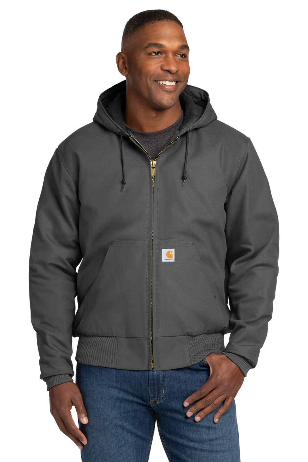 Carhartt Quilted-Flannel-Lined Duck Active Jac