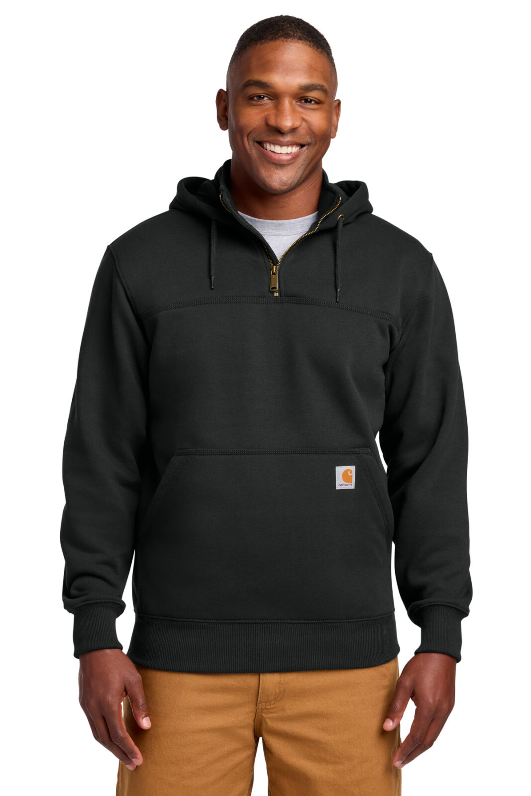 Carhartt Rain Defender Paxton Heavyweight Hooded Zip Mock Sweatshirt
