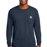 Carhartt Workwear Pocket Long Sleeve T-Shirt in Navy