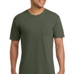 Comfort Colors Heavyweight Ring Spun Pocket Tee in Moss
