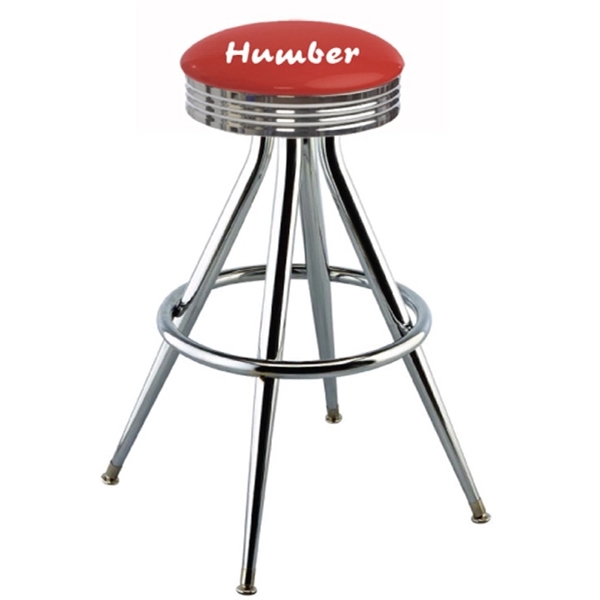 Commercial-Grade Padded Swivel Stool