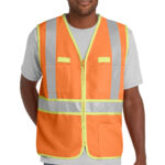 CornerStone ANSI 107 Class 2 Dual-Color Safety Vest in Safety Orange