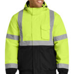 CornerStone ANSI 107 Class 3 Economy Waterproof Insulated Bomber Jacket in Safety Yellow