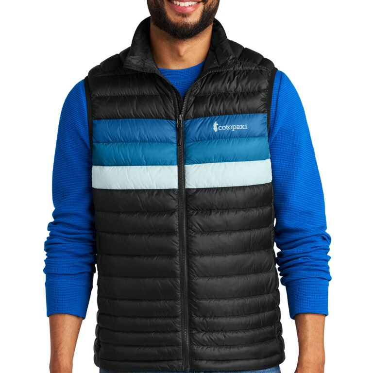 Cotopaxi Fuego Down Vest in Black/ Atlantic