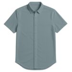 Cuts AO Short Sleeve Button-Up in Stormy Sea