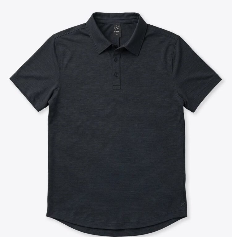 Cuts Crossover Polo in Obsidian