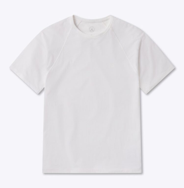 Cuts Crossover Tee in White