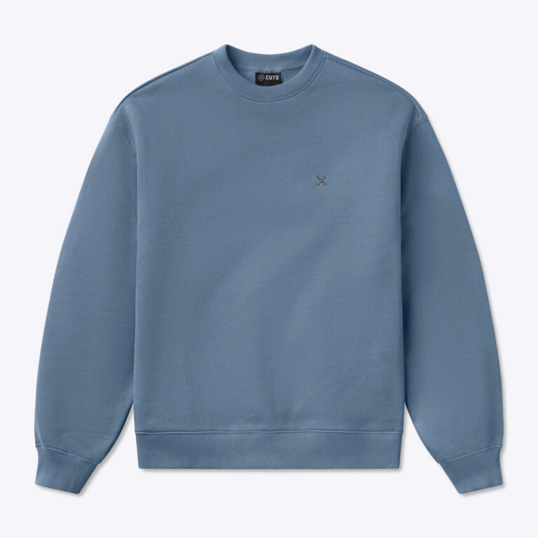 Cuts Divine Fleece Pullover in Cadet Blue