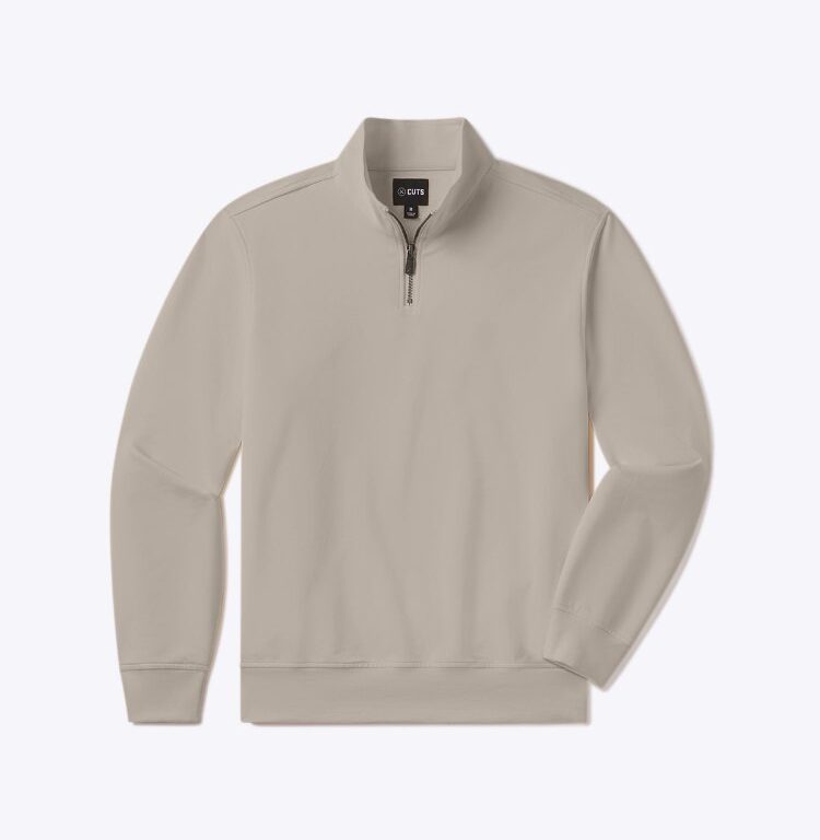 Cuts Hyperloop Quarter-Zip in Pure Cashmere