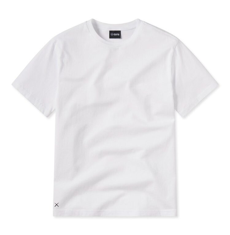 Cuts Overtime Tee 2.0 in White