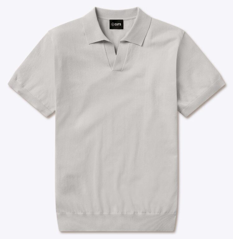 Cuts Riviera Knit Polo in Nimbus
