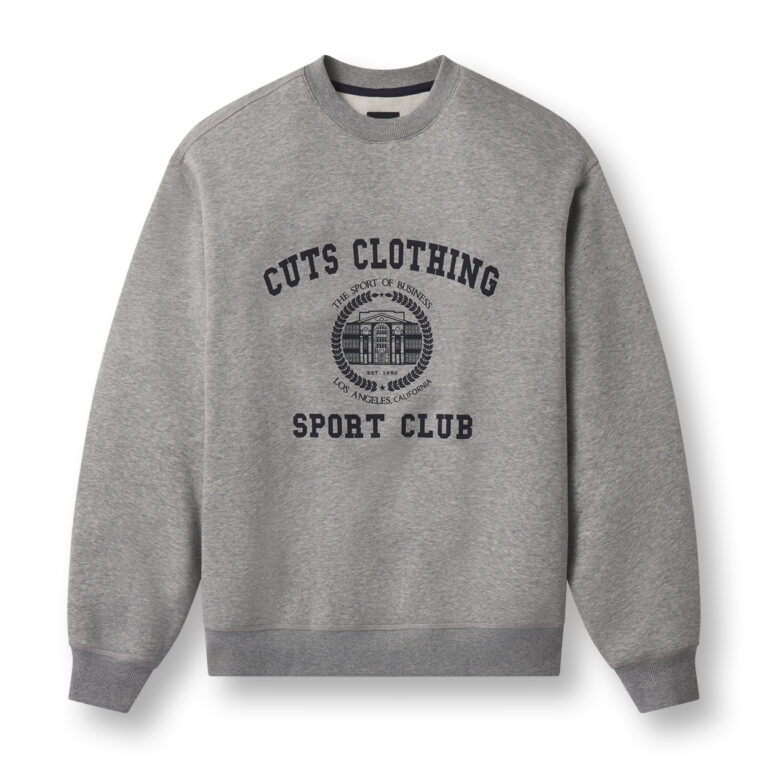 Cuts Sport Club Pullover in Heather Grey