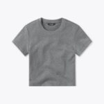 Cuts Women’s Tomboy Cropped Tee in Heather Grey