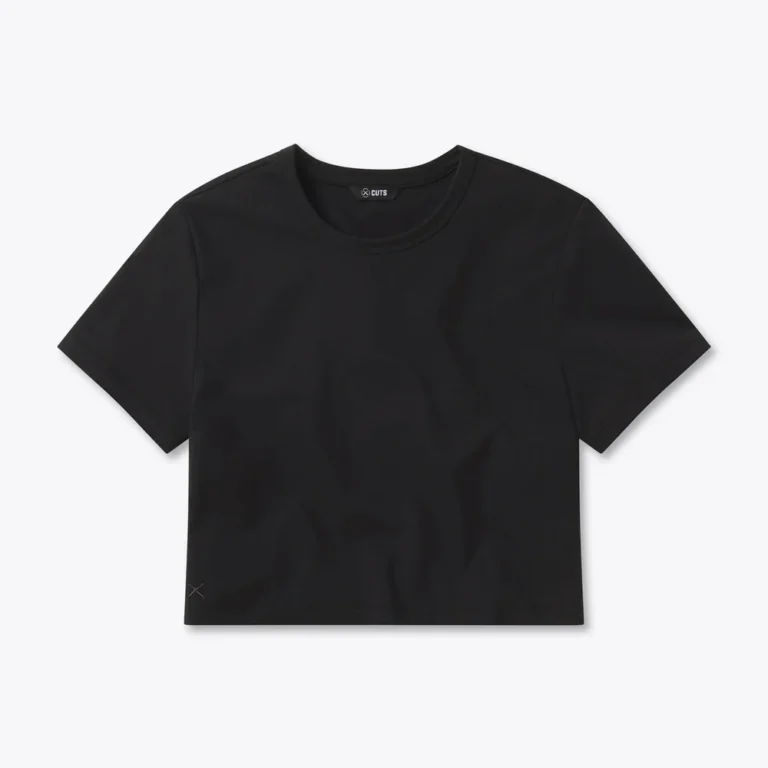 Cuts Women's Almost Friday Cropped Tee in Black