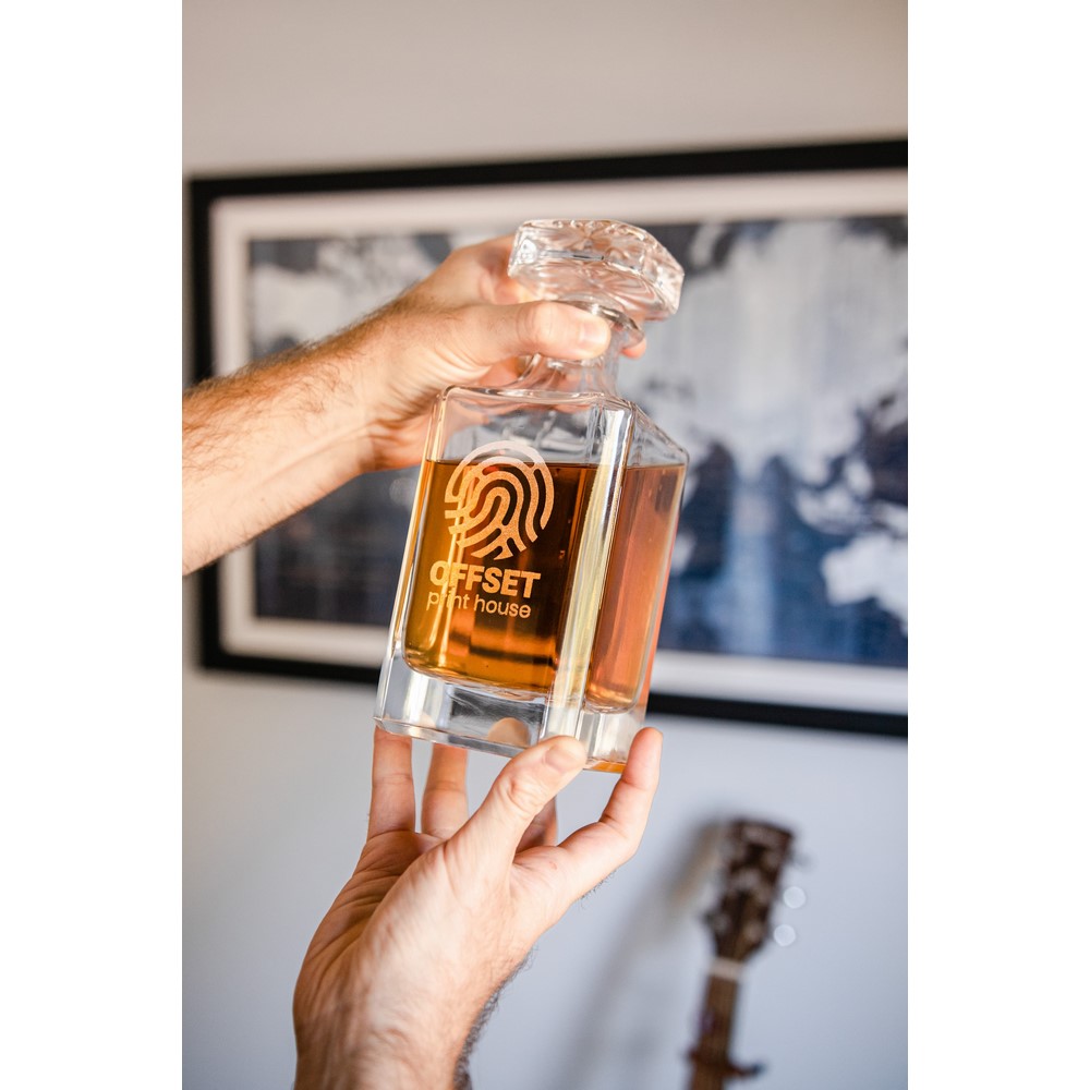 Decanter – Front Only – Wood Box