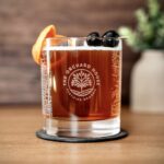Del Mar Dof Glass – 2 Glasses – Blank Wood Box – Full Wrap