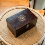 Del Mar Dof Glass – 2 Glasses – Branded Wood Box – Single Imprint