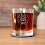 Del Mar Dof Glass – 2 Glasses – Branded Wood Box – Single Imprint