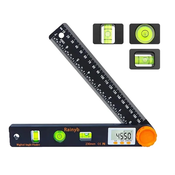 Digital Angle Finder Tool with Bubble Level