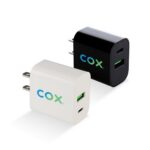 Dual Port Flat Wall Adapter