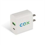 Dual Port Flat Wall Adapter