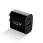 Dual Port Flat Wall Adapter