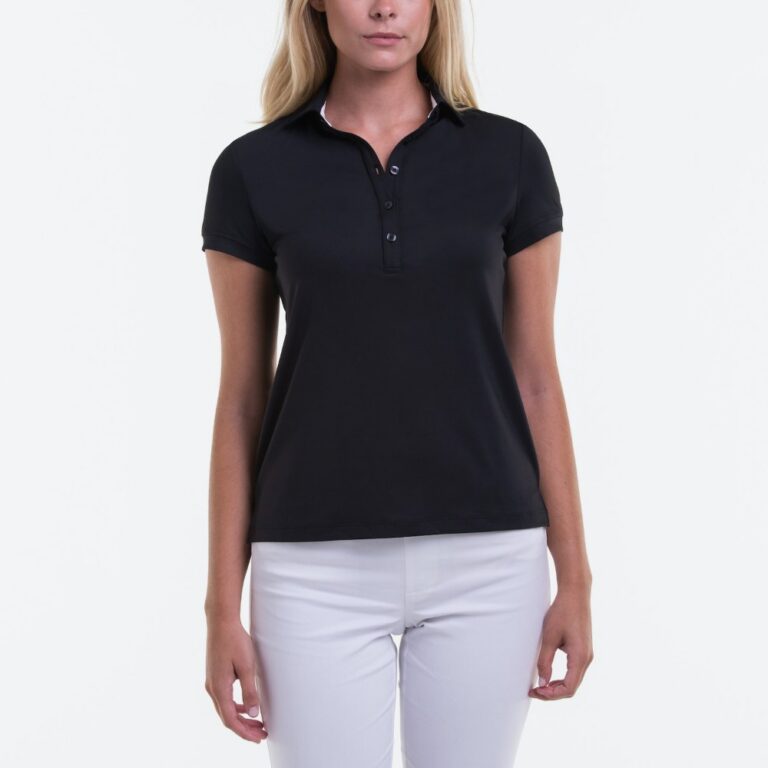 Fairway & Greene Claire Polo in Black