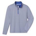 Fairway & Greene Coughlin 1/4 Zip in Baltic/White