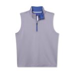 Fairway & Greene Coughlin Stripe 1/4 Zip Vest in Baltic