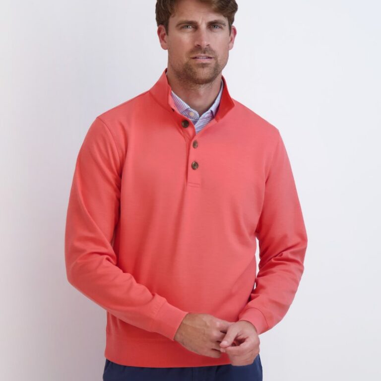 Fairway & Greene Dale Pullover in Coral Heather