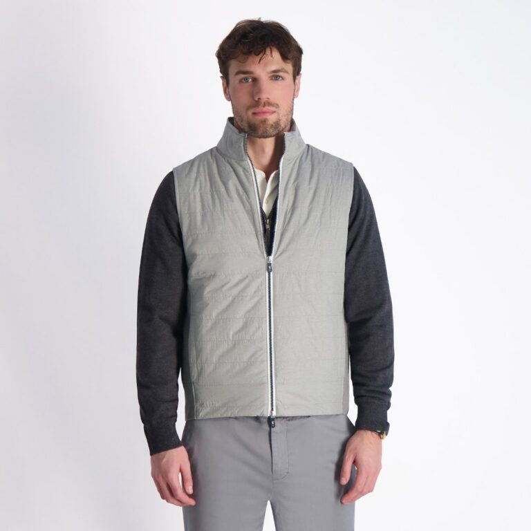 Fairway & Greene Mariner Vest in Grey Melange