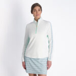 Fairway & Greene Aimee Zip Mock in White