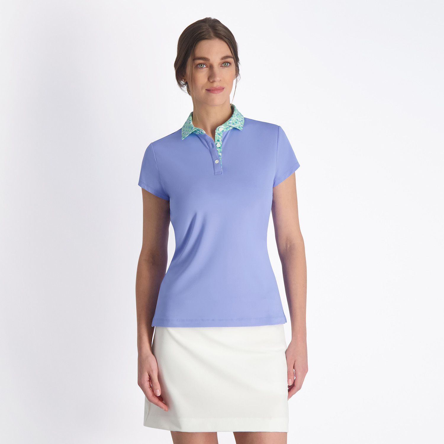 Fairway & Greene Ava Polo in Island Blue