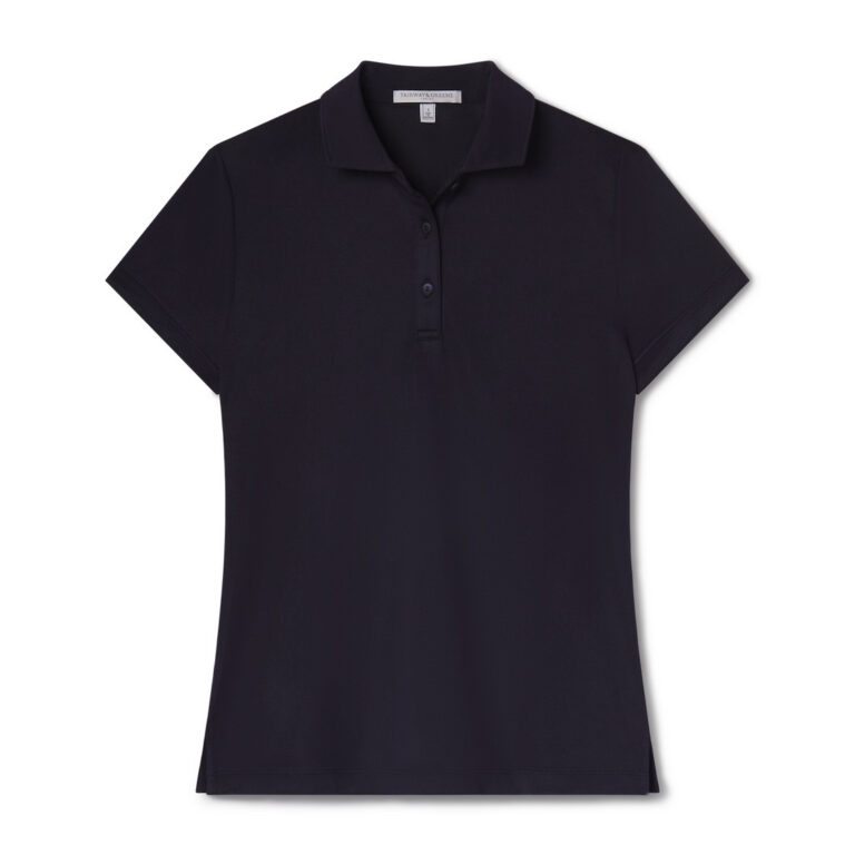 Fairway & Greene Dawn Pique S/slv Polo in Eclipse/Eclipse