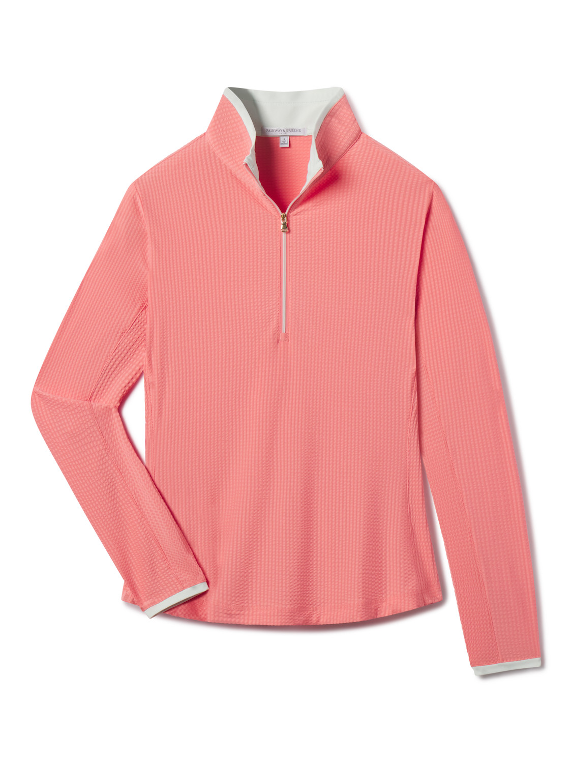 Fairway & Greene Drea Zip Mock in Capri