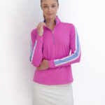 Fairway & Greene Erynn Zip Mock in Pucker