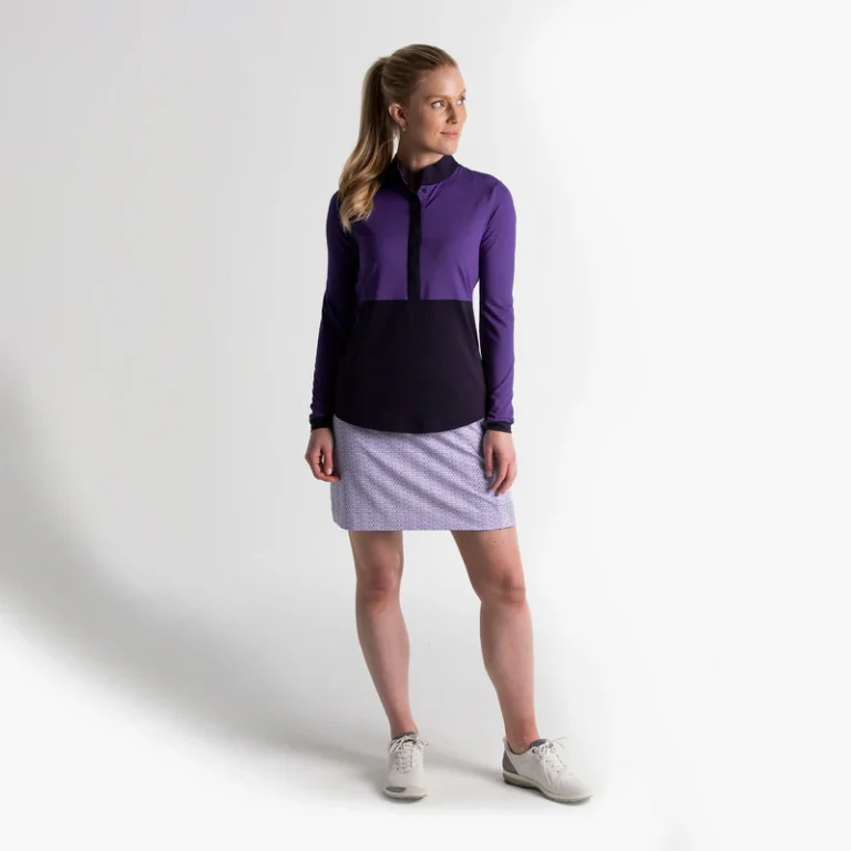 Fairway & Greene Fallon Snap Mock in Veronica