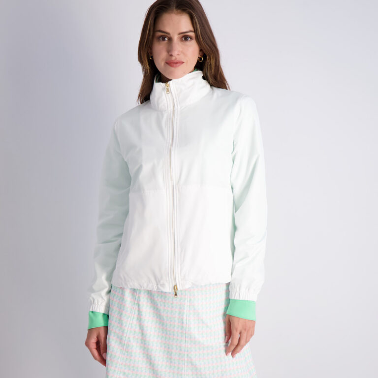 Fairway & Greene Hadley Windbreaker Jacket in White