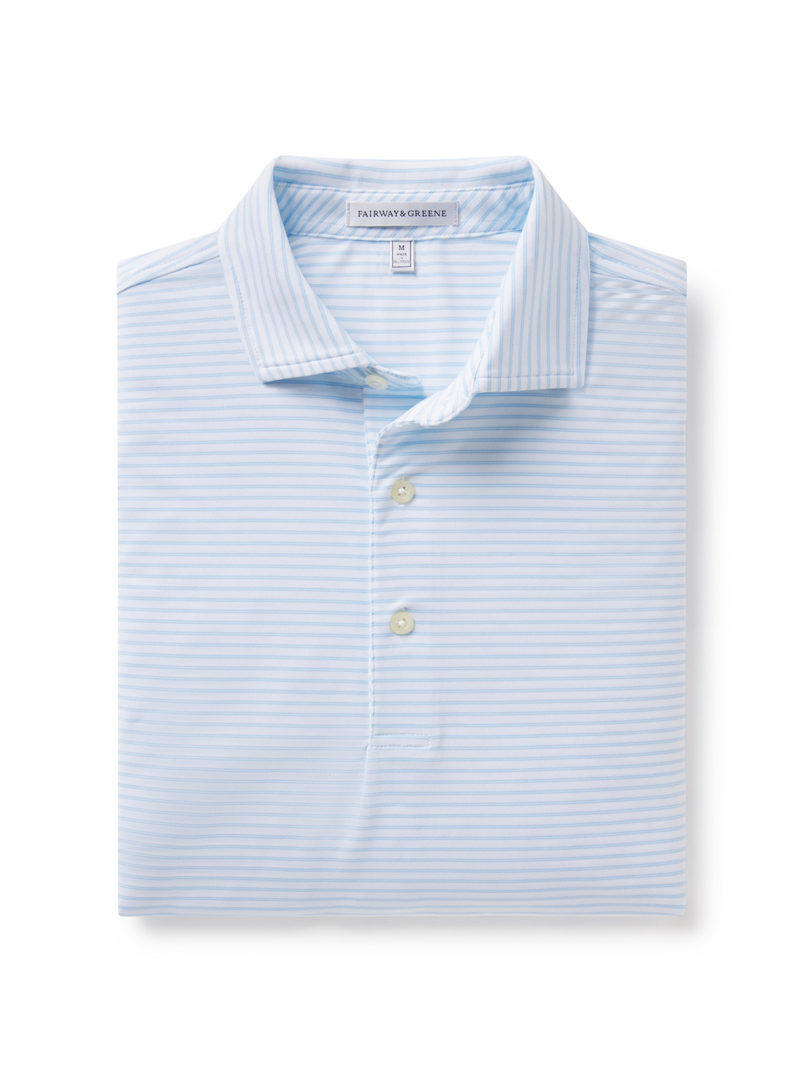 Fairway & Greene Newburyport Stripe Polo in White