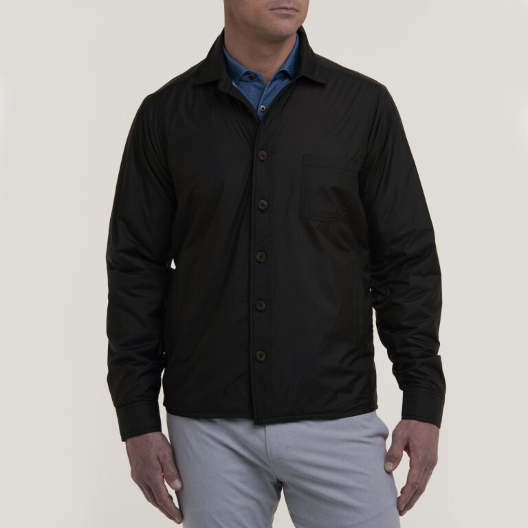 Fairway & Greene Windsweater Shirt Jacket in Black