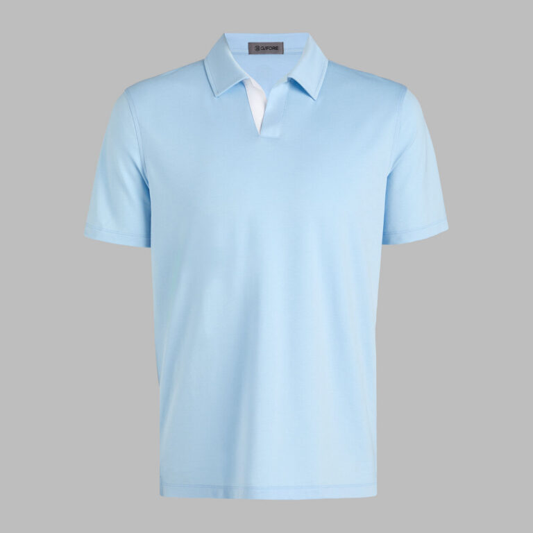 G/Fore All Play Johnny Collar Stretch Knit Polo in Baja