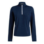 G/FORE Brushed Back Stretch Quarter-Zip Pullover in Twilight