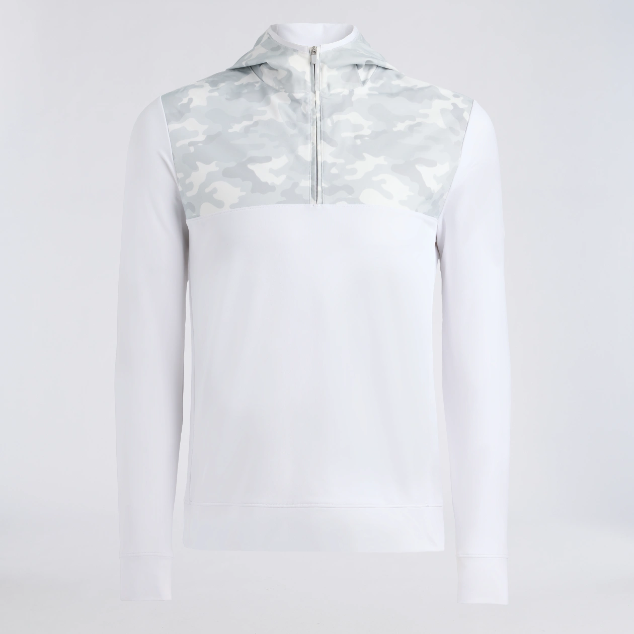 G/Fore Camo Brushed Back Tech Terry 1/4 Zip Hoodie